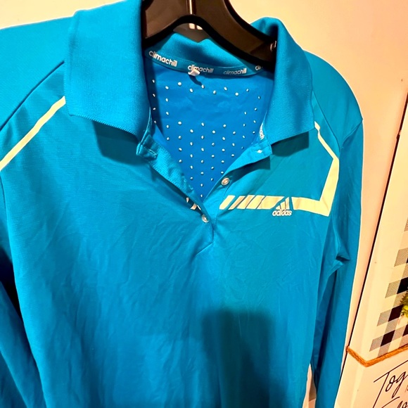 EUC Blue Adidas long sleeve top - Picture 4 of 4